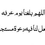 اللهم بلغنا يوم عرفة واجعل لنا فيه دعوة مستجابة